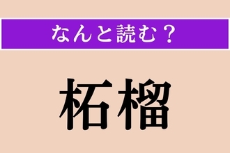 【難読漢字】「柘榴」正しい読み方は？「石榴」とも書きます