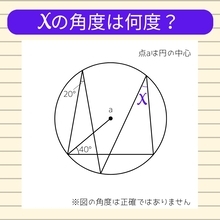 【角度当てクイズ Vol.951】xの角度は何度？