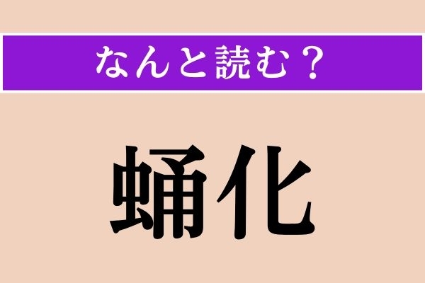 【難読漢字】「蛹化」正しい読み方は？「蛹（さなぎ）」は読めますよね？