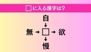【穴埋め熟語クイズ Vol.4783】□に漢字を入れて4つの熟語を完成させてくださいの画像