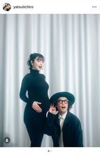 やついいちろう、妻・松嶋初音が第1子妊娠　結婚12年目の記念日に発表