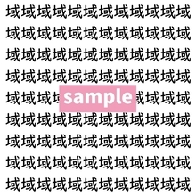 【漢字探し】ずらっと並んだ「域」の中にまぎれた別の漢字一文字は？