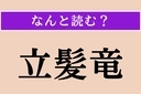 【難読漢字】「立髪竜」正しい読み方は？「鬣蜥蜴」とも書きますの画像