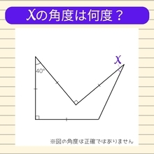 【角度当てクイズ Vol.2272】xの角度は何度？