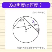 【角度当てクイズ Vol.2040】xの角度は何度？