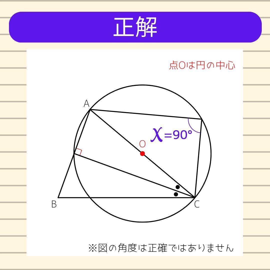 【角度当てクイズ Vol.2190】xの角度は何度？