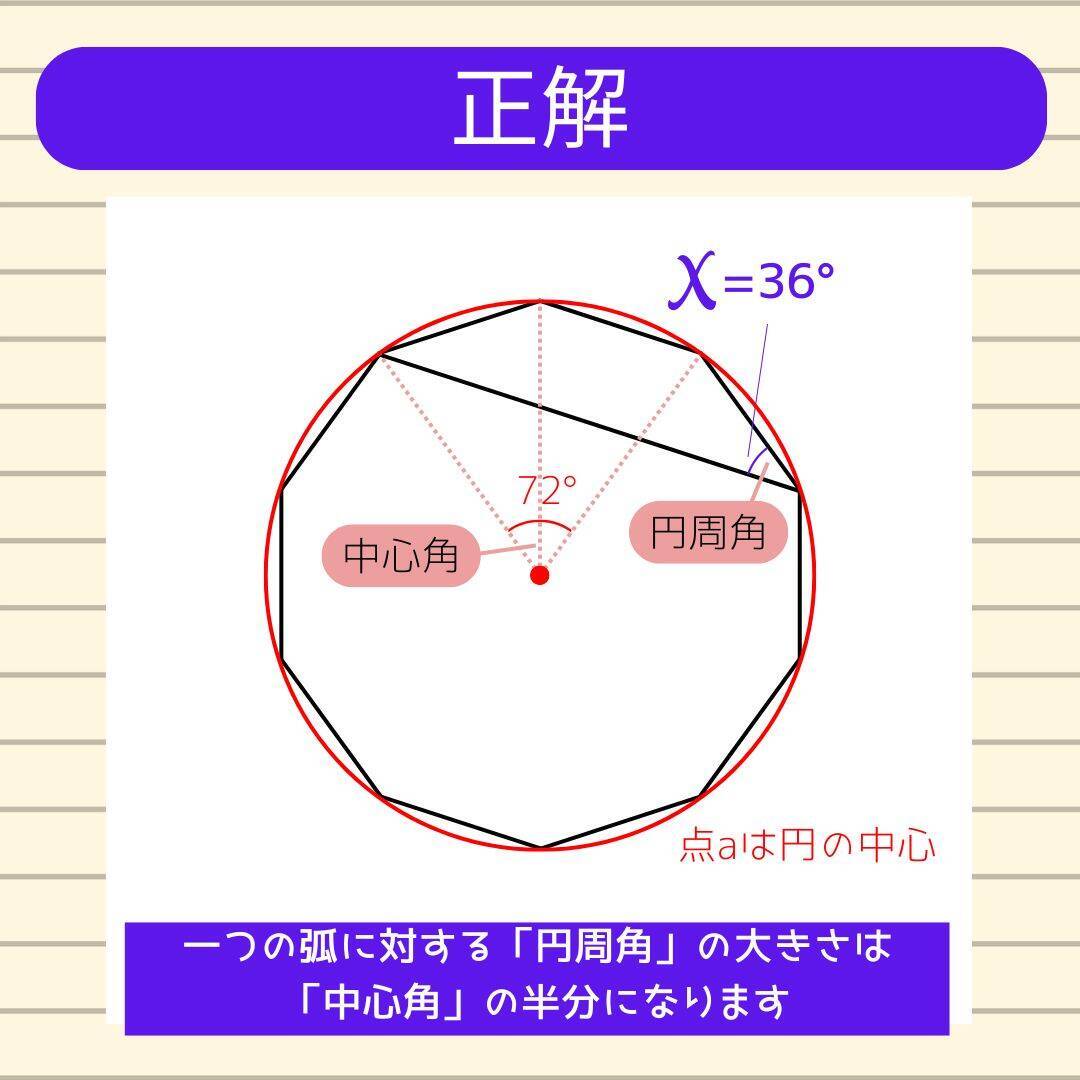 【角度当てクイズ Vol.827】xの角度は何度？