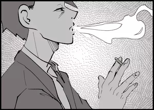 「【漫画】帰宅と同時に鞄を床に投げつけ、なんとタバコを吸いだした【僕と帰ってこない妻 Vol.372】」の画像