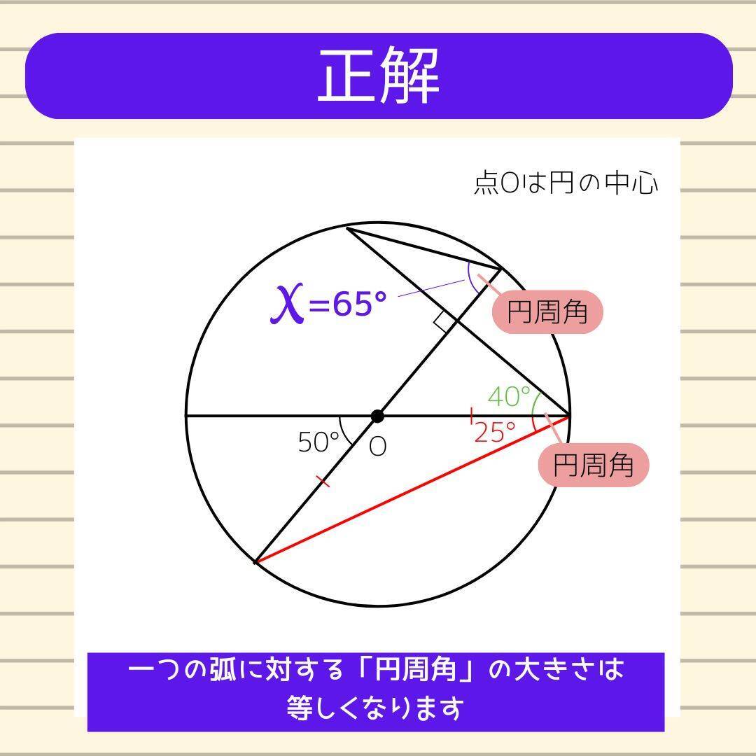 【角度当てクイズ Vol.2037】xの角度は何度？＜全3問＞