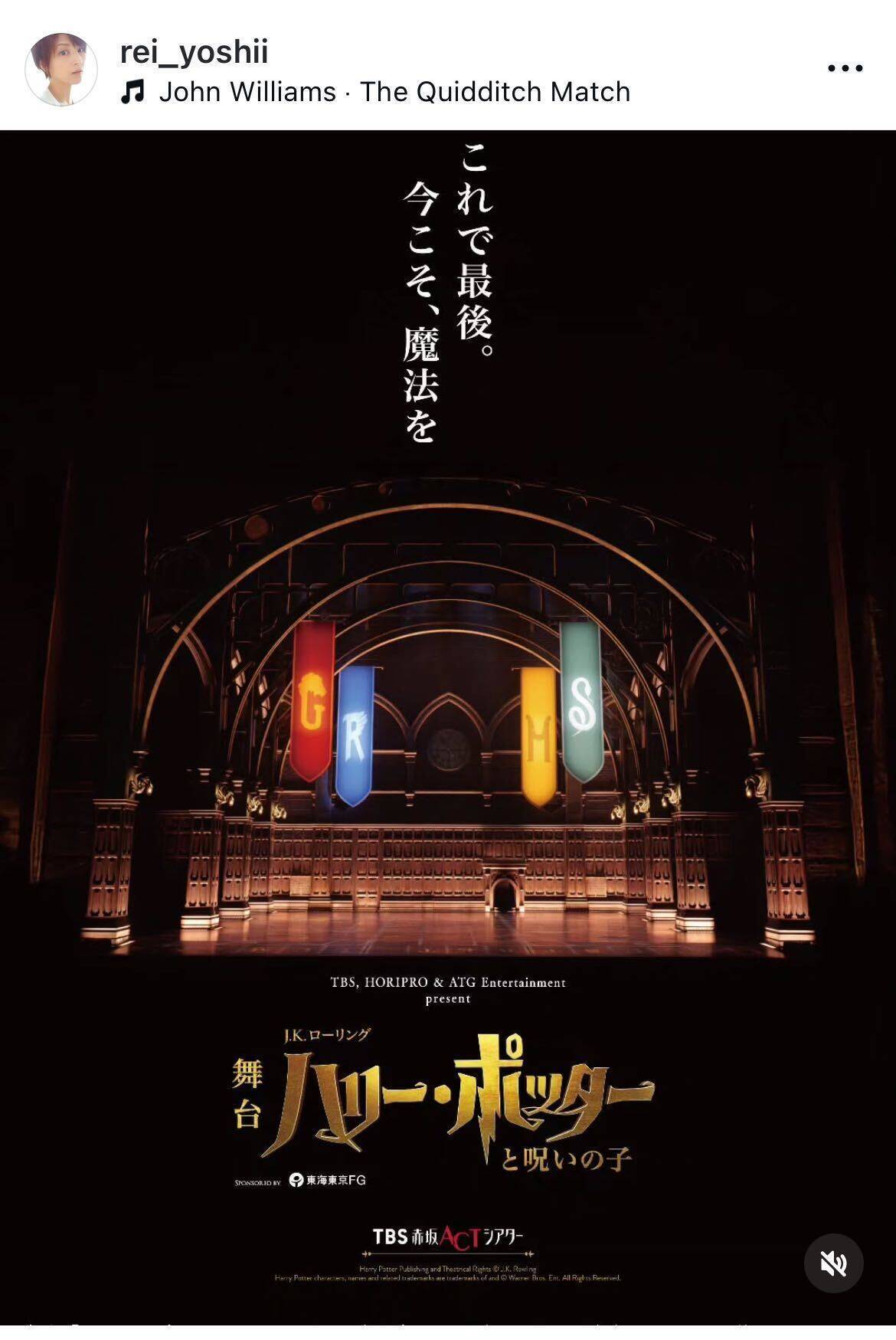 舞台『ハリー・ポッターと呪いの子』千穐楽決定　ジニー役・吉井怜「宝物のような存在」