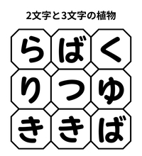 【単語パズル Vol.23】2文字と3文字の植物を見つけて！