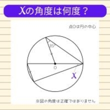 【角度当てクイズ Vol.1898】xの角度は何度？
