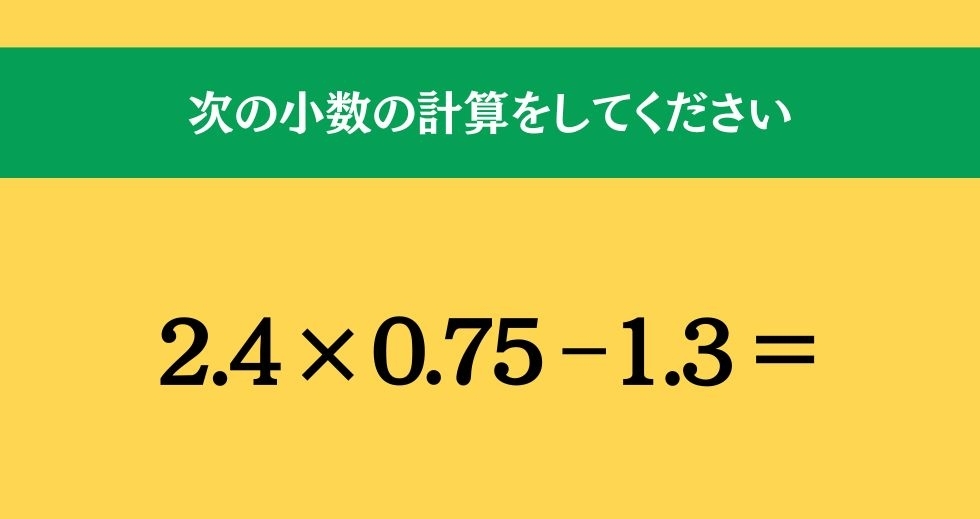 大人ならわかる？ 小学校の「算数」問題＜Vol.255＞