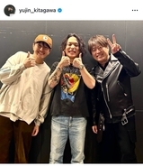 ゆず北川悠仁、優里のライブで感動「熱い歌声が刺さった」コブクロ小渕健太郎との3ショットも公開