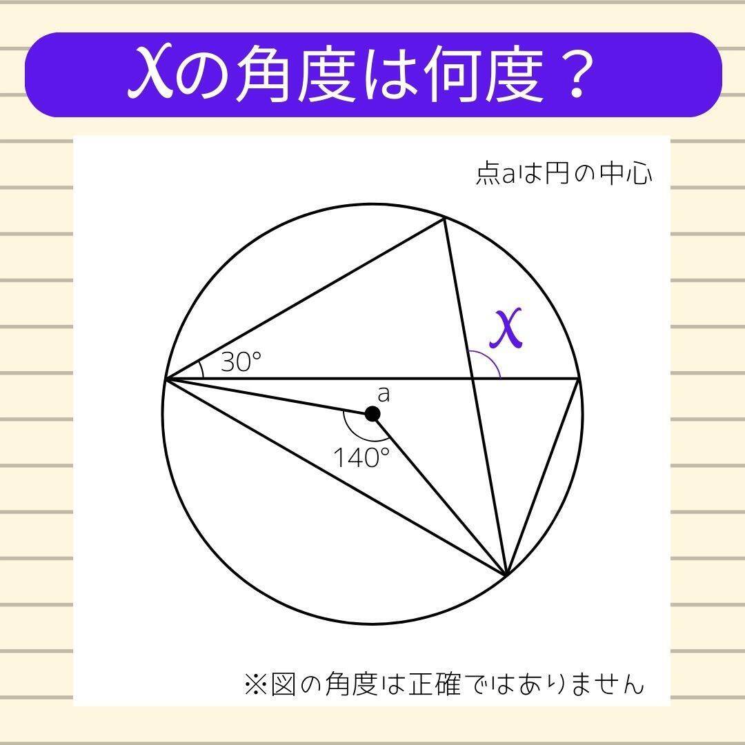 【角度当てクイズ Vol.2203】xの角度は何度？＜全3問＞