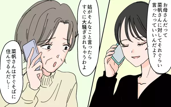 「「こんなに食べられない」嫁のいらぬお世話に謝礼を渡し続ける義母　しかし、嫁には魂胆が…？【漫画】」の画像