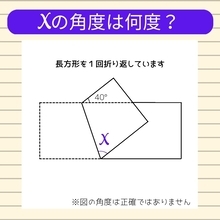 【角度当てクイズ Vol.41】xの角度は何度？