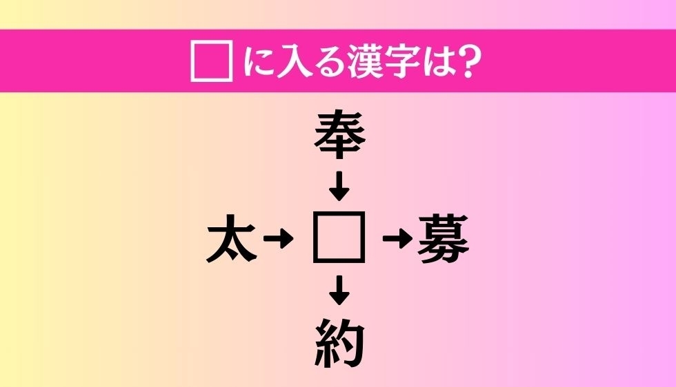 【穴埋め熟語クイズ Vol.561】□に漢字を入れて4つの熟語を完成させてください