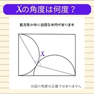 【角度当てクイズ Vol.2470】xの角度は何度？