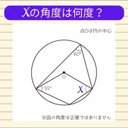 【角度当てクイズ Vol.1968】xの角度は何度？