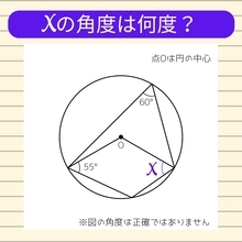 【角度当てクイズ Vol.1968】xの角度は何度？