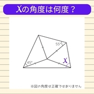 【角度当てクイズ Vol.2312】xの角度は何度？