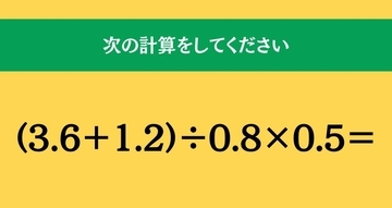 大人ならわかる？ 小学校の「算数」問題＜Vol.2524＞