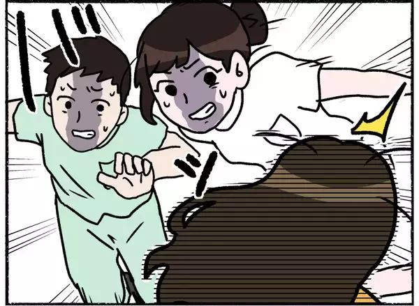 「【漫画】なぜ逃走がバレた？ 追っ手の襲来に母、大パニック【母とうつと私。 Vol.38】」の画像