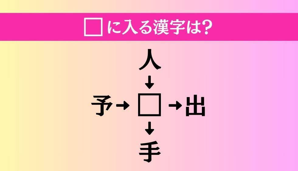 【穴埋め熟語クイズ Vol.1475】□に漢字を入れて4つの熟語を完成させてください
