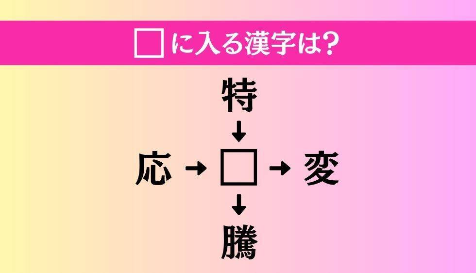 【穴埋め熟語クイズ Vol.4280】□に漢字を入れて4つの熟語を完成させてください