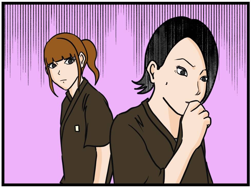 【漫画】集中して仕事するはにゃおに熱視線！【元引きこもりがバイトリーダー Vol.106】