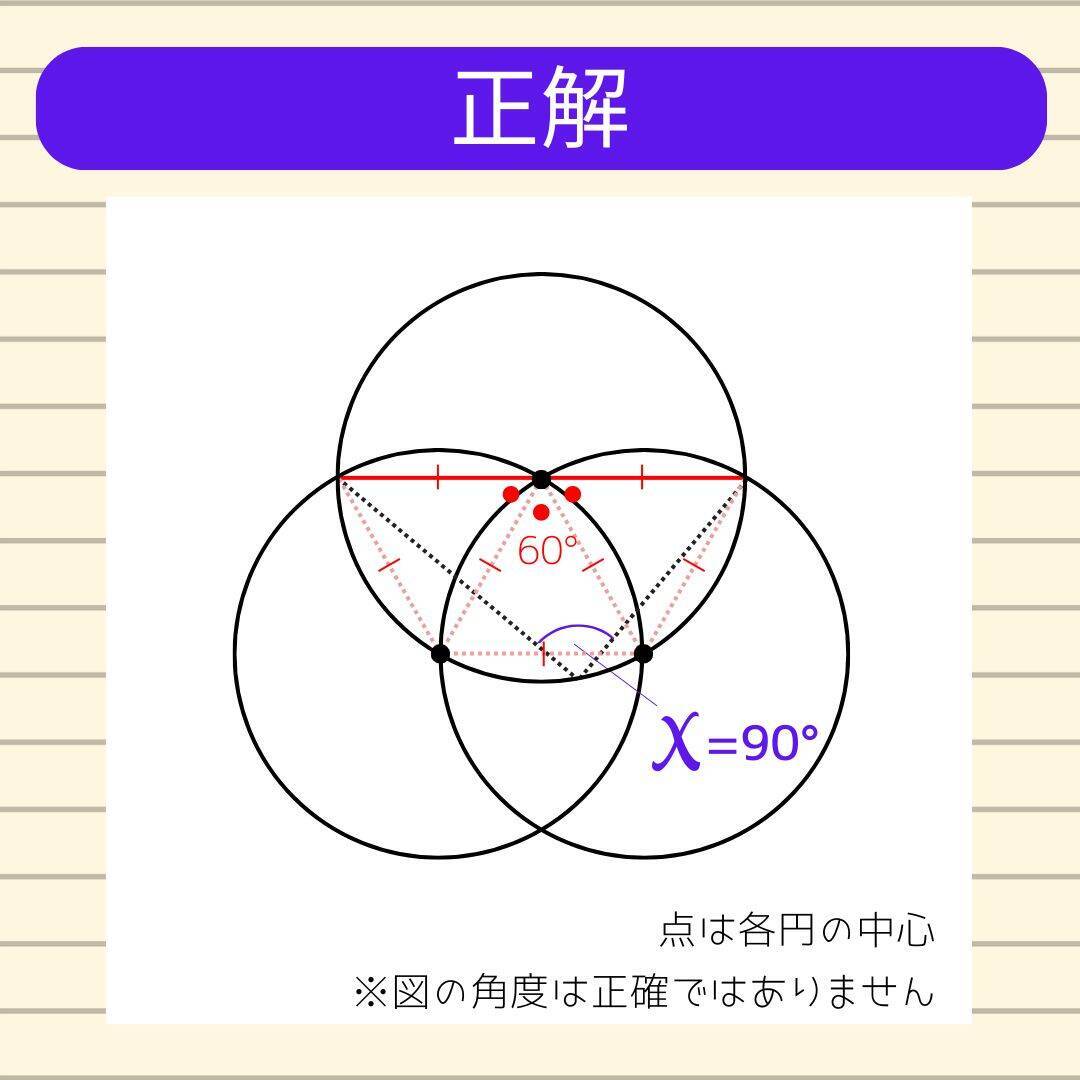 【角度当てクイズ Vol.2380】xの角度は何度？