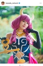 日テレ・河出奈都美アナ、『葬送のフリーレン』アウラのコスプレを披露　小道具も手作りで挑戦