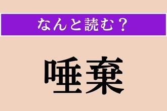 【難読漢字】「唾棄」正しい読み方は？ 非常に軽蔑して嫌うことを言います