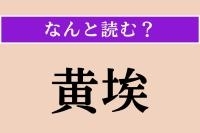 【難読漢字】「黄埃」正しい読み方は？ 黄色い土ぼこりのことです