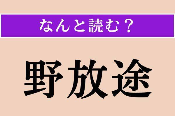 【難読漢字】「氷島」「葡萄牙」「野放途」読める？