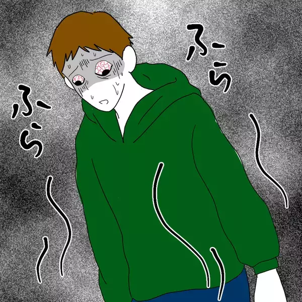 「ヤバそう！ 血走った瞳とよろめく足取り…孤立した夫の異変」の画像