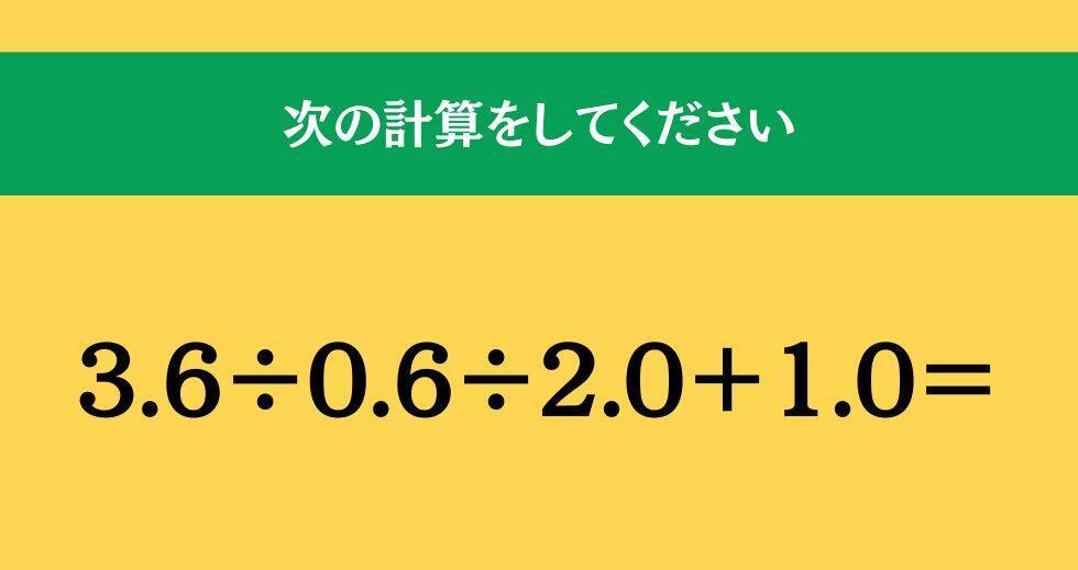 大人ならわかる？ 小学校の「算数」問題＜Vol.1764＞