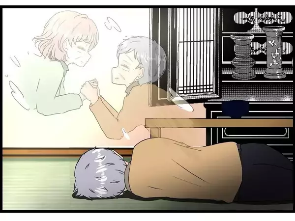 「【漫画】妻の手を取り、二人で光の方へと進む【今夜何食べたい？ Vol.38】」の画像