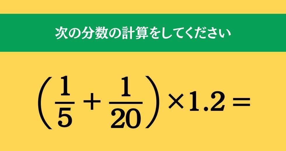 大人ならわかる？ 小学校の「算数」問題＜Vol.1871＞