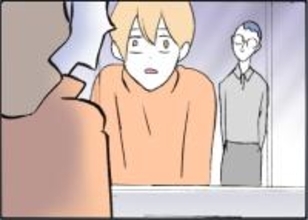 【漫画】目が点に…トイレを借りると、鏡にあの男の姿が【友達のお父さんに粘着されてます Vol.27】