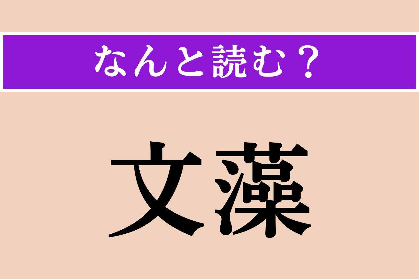 【難読漢字】「文藻」「南蘇丹」「為ん方」読める？