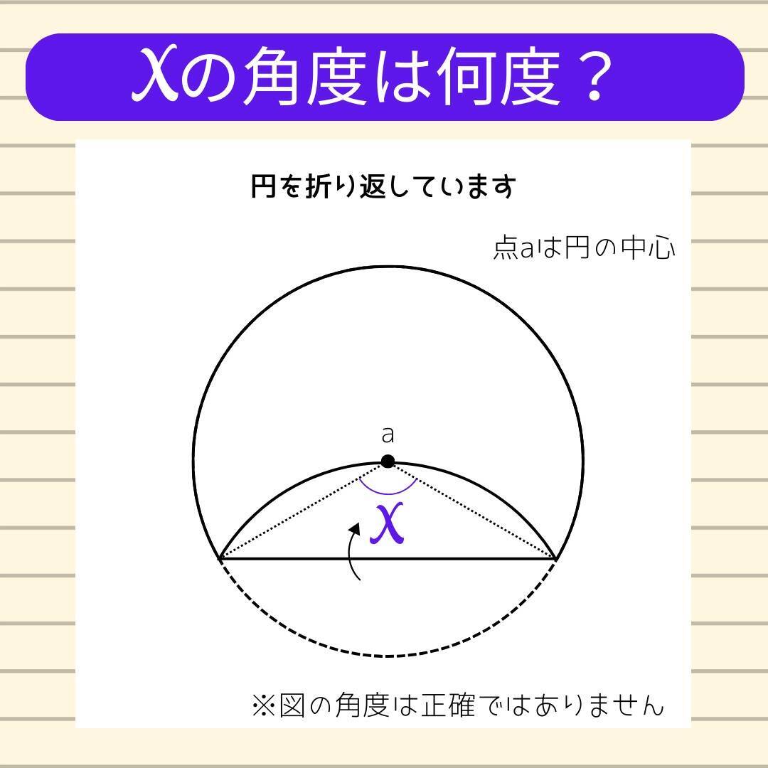 【角度当てクイズ Vol.638】xの角度は何度？