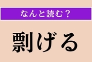 【難読漢字】「剽げる」正しい読み方は？ おどけることです