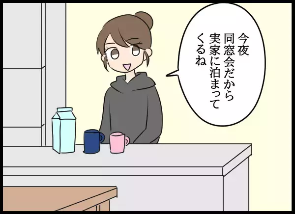 「夫の浮気の可能性はなさそうでひとまず安心…夫婦それぞれ実家へ帰省することに」の画像