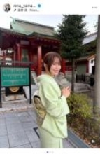 山崎怜奈、神田明神ホールで開催のファンクラブ感謝祭で着物姿披露　ファンは「何よりも心強いおまもり」