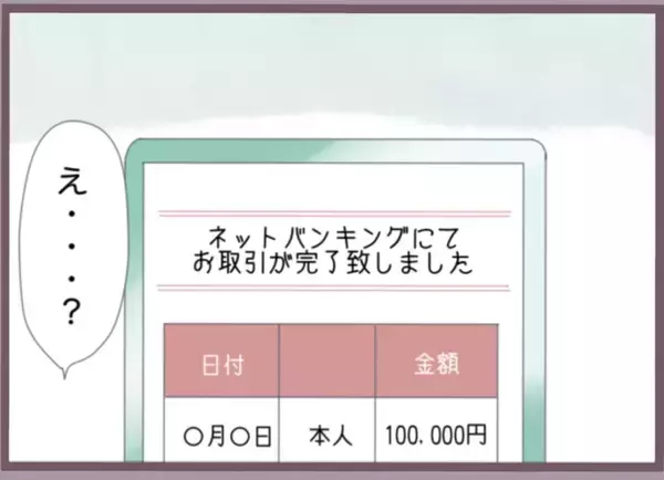 「身に覚えのない振込記録に女の勘が反応　バリキャリ女性のどSな制裁が始まる【漫画】」の画像