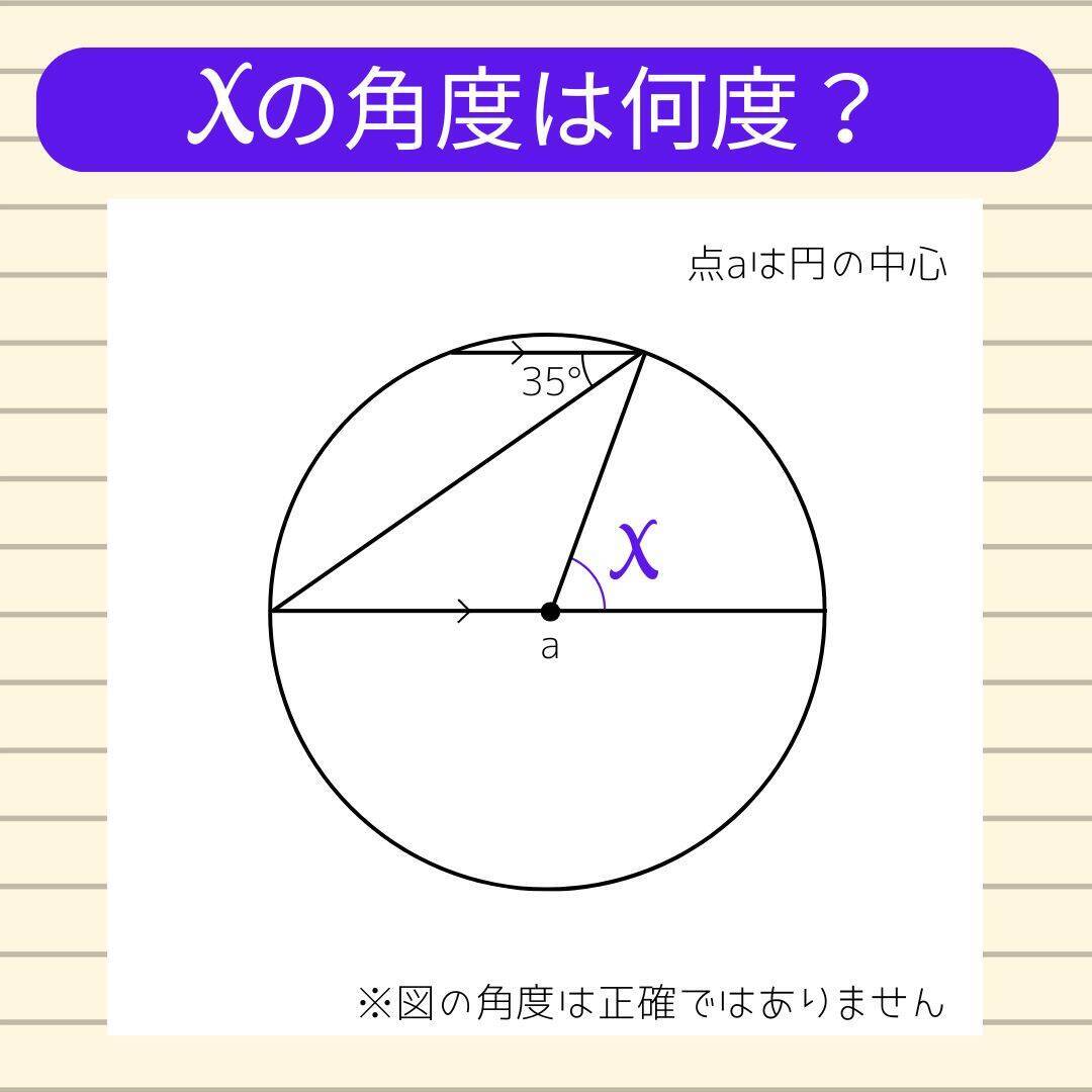 【角度当てクイズ Vol.2353】xの角度は何度？＜全3問＞
