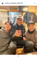 柳葉敏郎、中野英雄・仲野太賀親子との3ショット公開「世代交代!! あとは任せた!!」