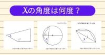 【角度当てクイズ Vol.1841】xの角度は何度？＜全3問＞